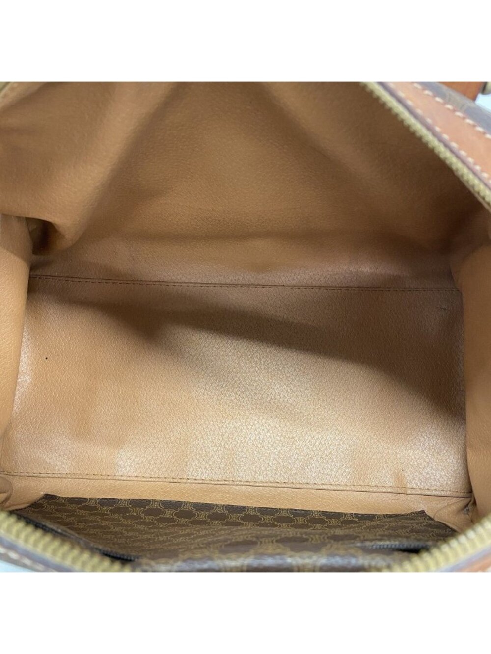 Celine Handbag Macadam Brown Gold - Picture 4 of 10